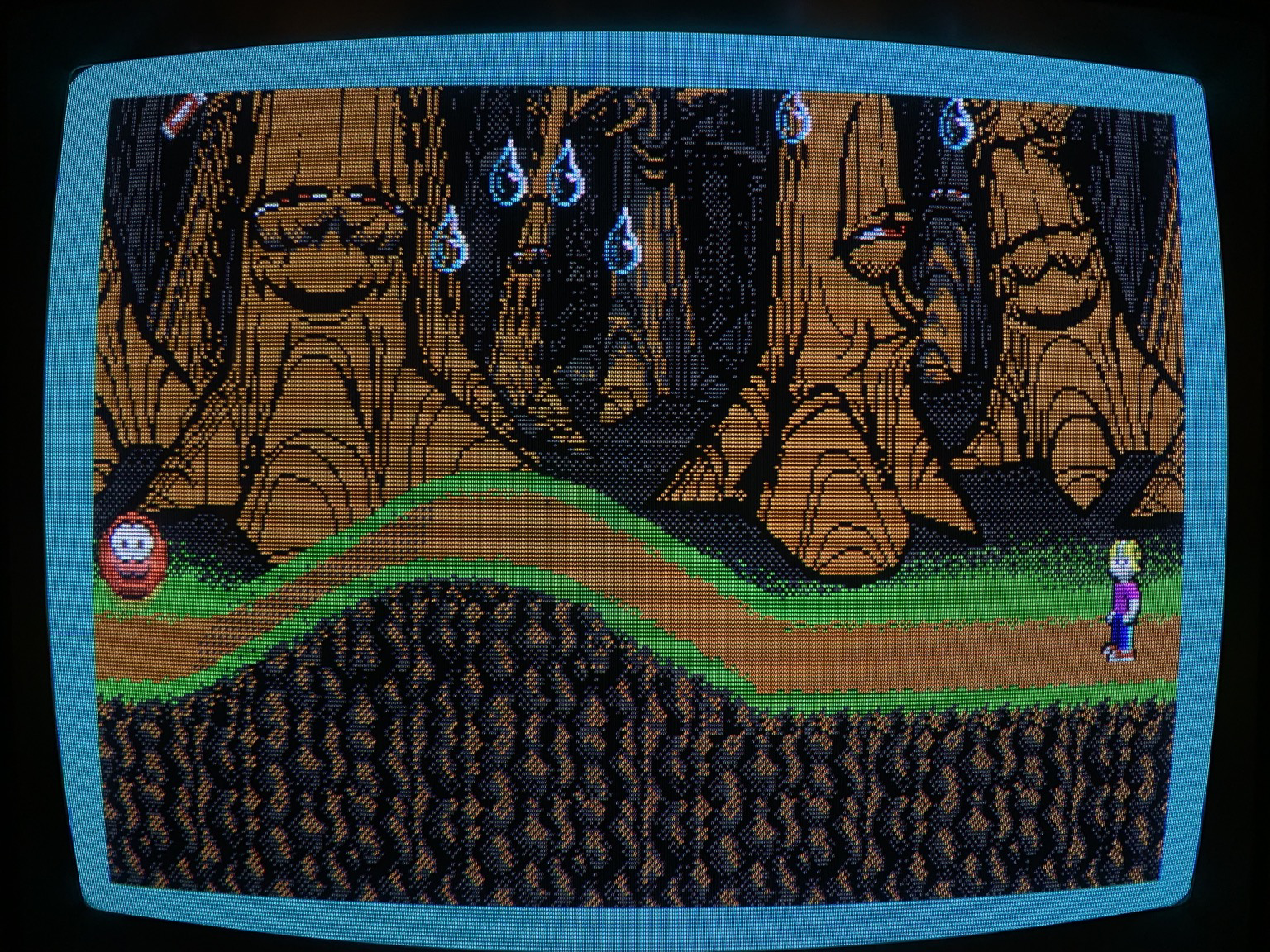The first level, alien forest. 