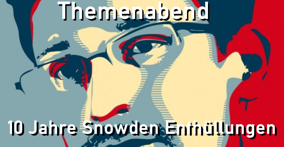 Schablonengrafik Edward Snowden - 10 Jahre Snowden Enthüllungen