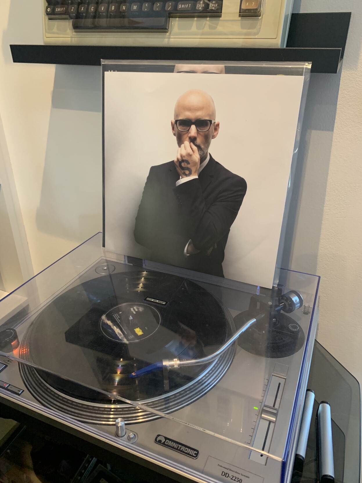 Moby's Reprise album on my record player 