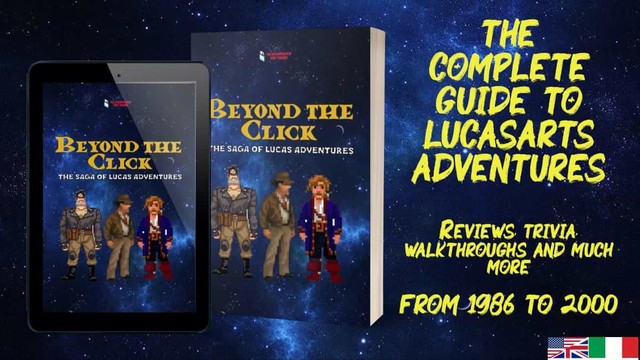 ad for the book "the complete good to lucasarts adventures"