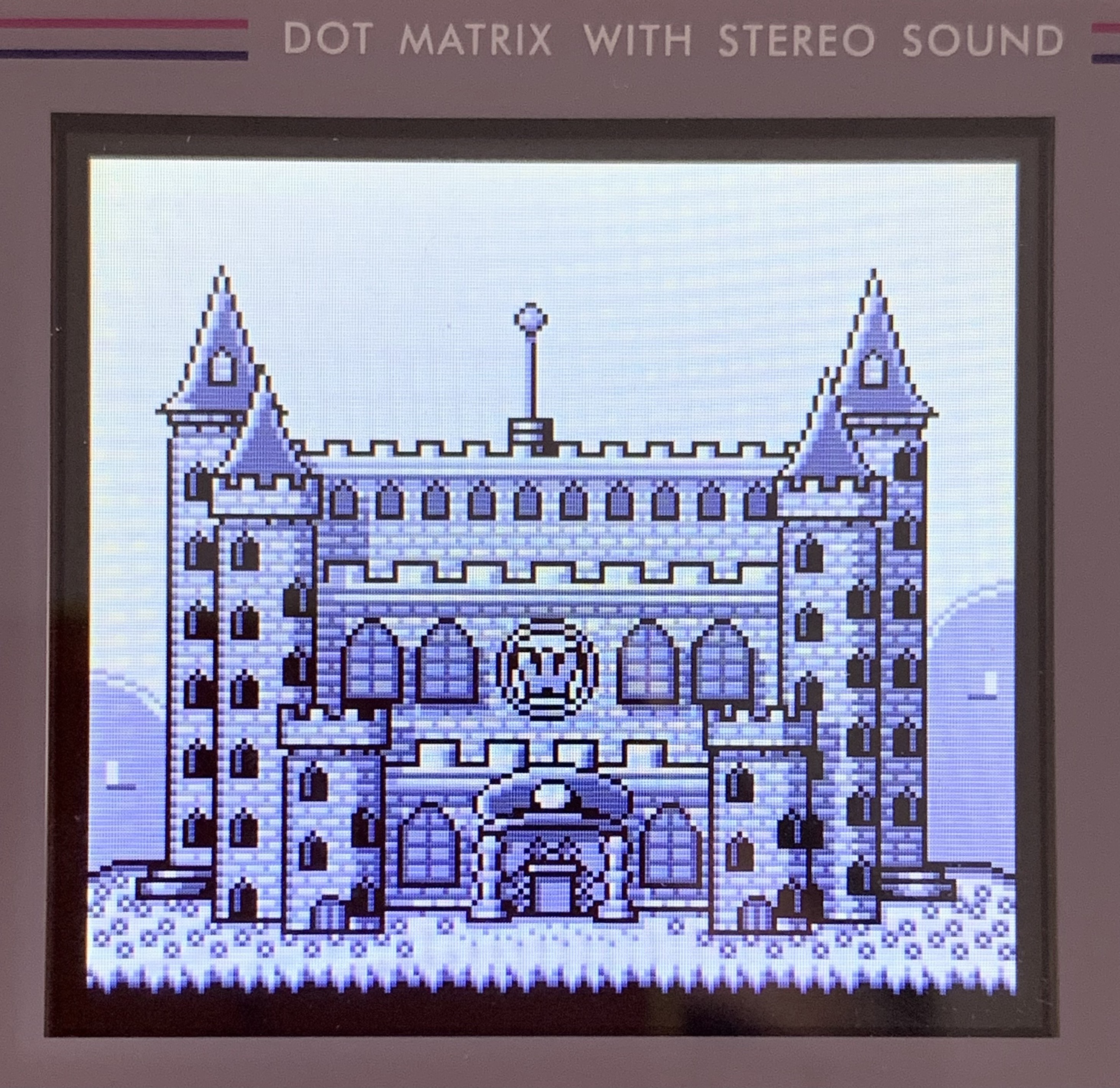 The now bright Mario castle 