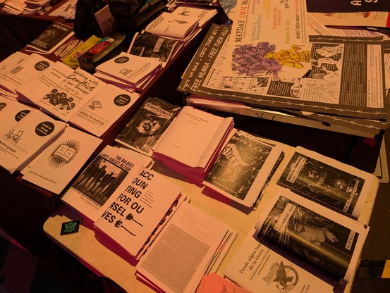 Table of zines