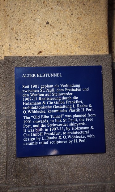 Beschreibung Alter Elbtunnel