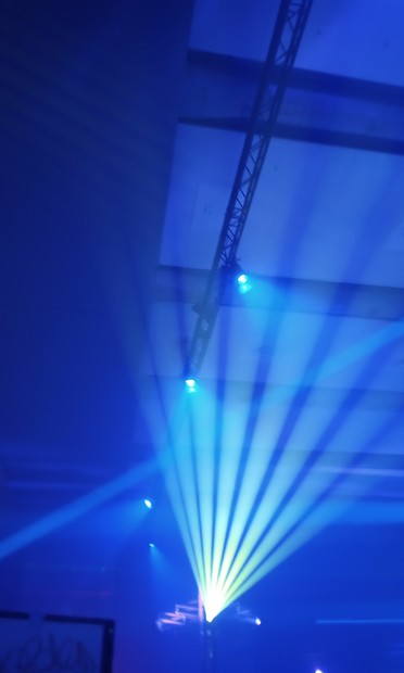 Lasershow blau