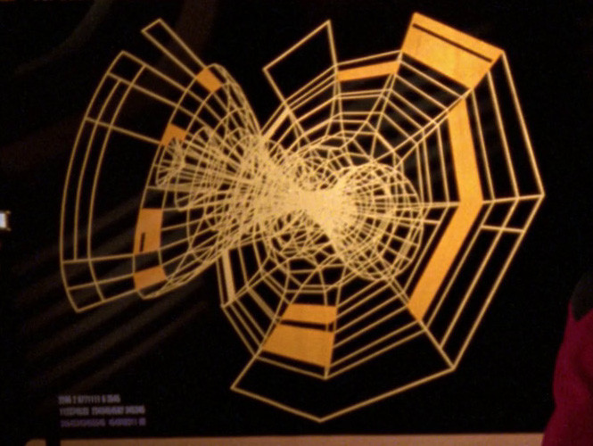 Topological anomaly 4747. A visual virus designed to be effective against the Borg collective.
Screenshot from ST:TNG 5x23 "I, Borg" Topological anomaly 4747. A visual virus designed to be effective against the Borg collective.
Screenshot from ST:TNG 5x23 "I, Borg"