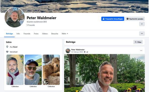 Peter Waldmeier's public Facebook profile.